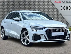 White Used 2024 Audi A3 e-tron S-Line Hatchback | £25,490 (Fair price)