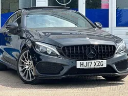 Black Used 2017 Mercedes C300 AMG line Coupe | £16,850 (Fair price)