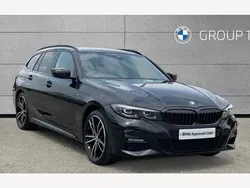 Black sapphire metallic paint Used 2021 BMW 330e M Sport Estate | £26,809 (A bit pricey)