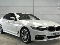 White Used 2018 BMW 520 M Sport | £19,995 (Fair price)