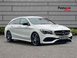 White Used 2019 Mercedes CLA220 Shooting Brake AMG line Estate | £13,800 (Fair price)