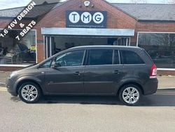 Grey Used 2012 Vauxhall Zafira Design Edition MPV | £3,995 (A bit pricey)