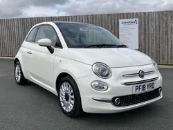 White Used 2018 Fiat 500 Lounge Hatchback | £7,500 (Fair price)