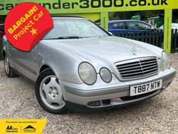 Silver Used 1999 Mercedes CLK230 Elegance Cabriolet | £988 (Fair price)