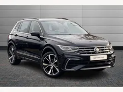 Black Used 2022 VW Tiguan R-line SUV | £27,395 (Fair price)