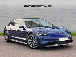 Gentian blue Used 2022 Porsche Taycan Cross Turismo Sedan | £58,990 (A bit pricey)