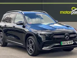 Black Used 2022 Mercedes EQB350 AMG line SUV | £25,500 (Fair price)