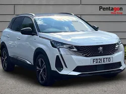 Pearl white Used 2021 Peugeot 3008 GT SUV | £15,999 (Fair price)