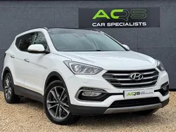 White Used 2018 Hyundai Santa Fe Premium SE SUV | £9,990