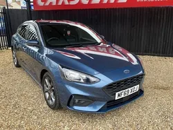 Blue Used 2019 Ford Focus ST-Line Hatchback | £11,199 (Fair price)