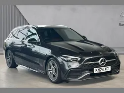 Grey Used 2024 Mercedes C200 AMG line Estate | £30,800 (Fair price)