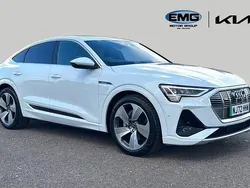 White Used 2022 Audi e-tron Sportback S-Line SUV | £22,195