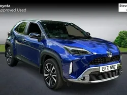 Blue/black Used 2021 Toyota Yaris Hybrid Edition Hatchback | £21,477