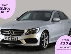 Silver Used 2017 Mercedes C350e AMG line Sedan | £14,018 (Fair price)