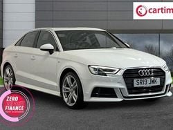 White Used 2019 Audi A3 S-Line Sedan | £17,750 (Good price)