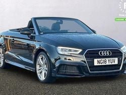 Black Used 2018 Audi A3 Cabriolet S-Line Cabriolet | £18,899 (Fair price)