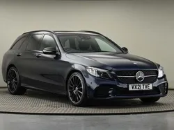 Blue Used 2021 Mercedes C200 AMG line Estate | £21,700 (A bit pricey)