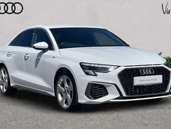 White Used 2023 Audi A3 S-Line Sedan | £25,700 (Fair price)