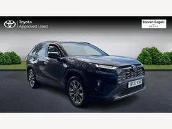 Blue Used 2022 Toyota RAV4 Hybrid SUV | £27,510 (A bit pricey)