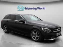 Black Used 2018 Mercedes C200 AMG line Estate | £19,500 (A bit pricey)