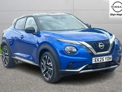Blue New 2025 Nissan Juke Tekna+ SUV | £26,544 (Expensive)