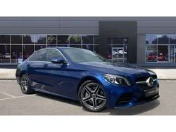 Blue Used 2020 Mercedes C300 AMG Line Premium Sedan | £18,210 (Good price)