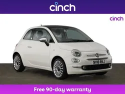 White Used 2018 Fiat 500 Mirror Hatchback | £8,049 (A bit pricey)