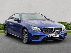 Blue Used 2020 Mercedes E400 AMG Line Premium Plus Coupe | £23,849 (Fair price)