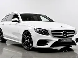White Used 2017 Mercedes E220 AMG line Estate | £14,495 (Good price)