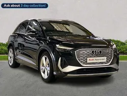 Black Used 2024 Audi Q4 e-tron S-Line SUV | £34,585 (Good price)