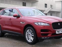 Red Used 2017 Jaguar F-Pace Portfolio SUV | £17,199 (Fair price)