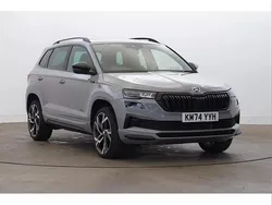 Meteor grey Used 2024 Skoda Karoq SportLine SUV | £27,990 (Fair price)