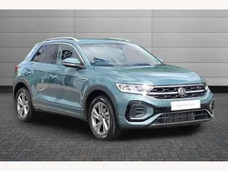 Petrol blue Used 2025 VW T-Roc R-line SUV | £27,995 (Fair price)