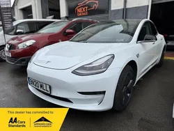White Used 2020 Tesla Model 3 Standard Range Sedan | £10,990 (A bit pricey)