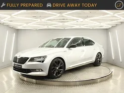 Silver Used 2017 Skoda Superb SportLine Hatchback | £13,490 (Fair price)