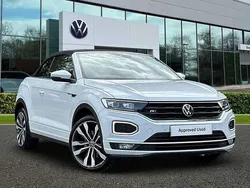 Pure white Used 2021 VW T-Roc Cabriolet R-line Cabriolet | £21,991 (Good price)