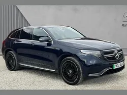 Cavansite blue metallic Used 2022 Mercedes EQC400 AMG line SUV | £29,880 (A bit pricey)