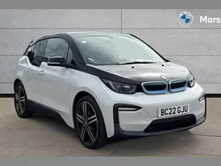 Capparis white with bmw i blue highlight Used 2022 BMW i3 Comfort Edition Hatchback | £14,369 (Fair price)