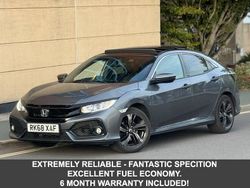 Grey Used 2018 Honda Civic EX Hatchback | £8,995 (A bit pricey)