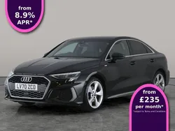 Black Used 2020 Audi A3 S-Line Sedan | £17,437 (Fair price)