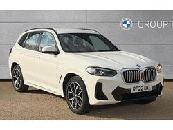 White Used 2022 BMW X3 M Sport SUV | £33,850 (Good price)