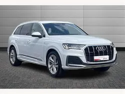 White Used 2021 Audi Q7 S-Line SUV | £43,495 (Fair price)