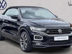 Black Used 2021 VW T-Roc Cabriolet R-line Cabriolet | £21,553 (Fair price)