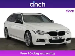 White Used 2019 BMW 320 M Sport Estate | £20,629 (Fair price)
