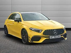 Yellow Used 2021 Mercedes A45 AMG Hatchback | £41,895 (Fair price)