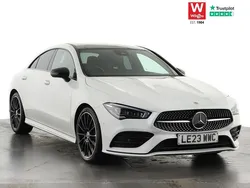 White Used 2023 Mercedes CLA220 AMG Line Premium Plus Sedan | £29,499 (Fair price)