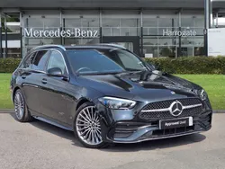 Black Used 2022 Mercedes C200 AMG Line Premium Estate | £30,500 (Fair price)