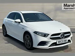 White Used 2021 Mercedes A250 AMG line Hatchback | £15,761 (Good price)