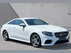 Polar white Used 2018 Mercedes E220 AMG line Coupe | £19,500 (Fair price)