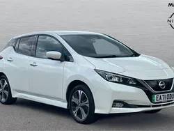 White Used 2021 Nissan Leaf Tekna Hatchback | £12,736 (Fair price)